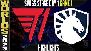 T1 vs TL Highlights | Worlds 2023 Swiss Stage Day 1 Round 1 | T1 vs Team Liquid