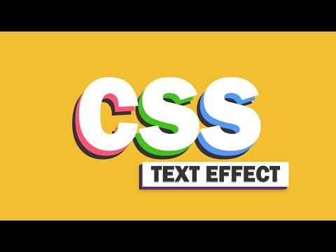 16 Awesome Pure CSS Text Effect You Should Try!