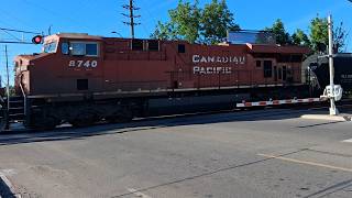 (Friday Morning Trackside) Railfanning At Stanfield Road/Milepost 13.10 On The CPKC Galt Subdivision