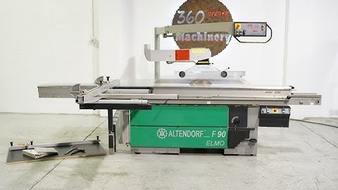 1996 ALTENDORF F90 ELMO SLIDING TABLE SAW