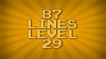 NES Tetris - 87 Lines on the Killscreen (PB)