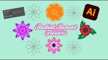 Radial Repeat Flowers with Adobe Illustrator