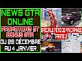 News gta promotion  bonus gta online  spciale fte fin danne partie 2 du 28 au 4 janvier