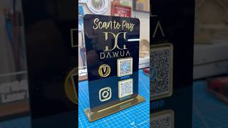 QR Code sign Laser cut - Eufy printed! ​⁠