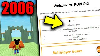 Playing The Oldest Version Of Roblox 2006 Roblox Update Youtube - roblox apk old version