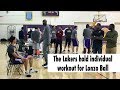 Lonzo Ball Works Out For The Lakers | Los Angeles Times