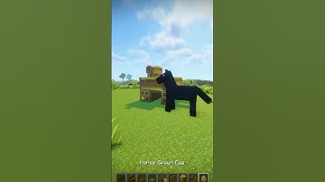 Minecraft Hay Wagon Build Tutorial! 🐎 #shorts