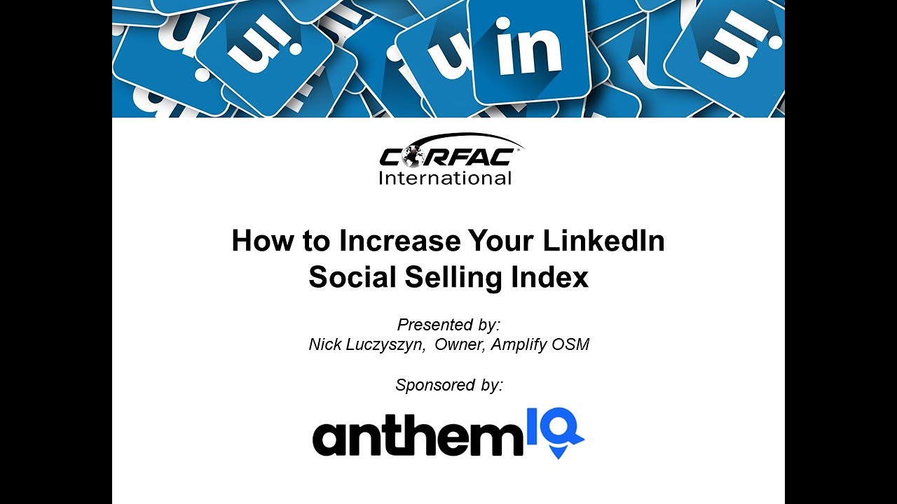 How to Increase Your LinkedIn Social Selling Index - YouTube