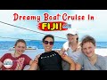 FIJI BOAT CRUISE !!! 🇫🇯 Sailing Port Denarau Nadi to Musket Cove Fiji | 197 Countries, 3 Kids