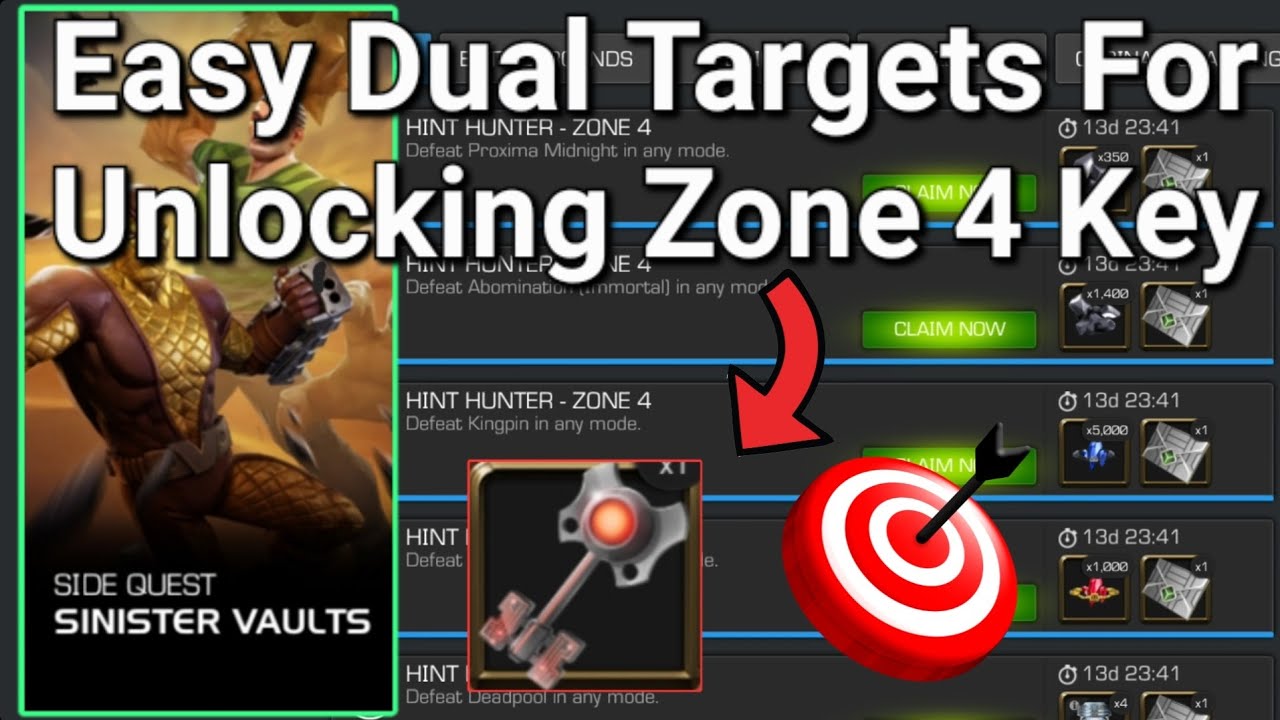 EASY DUAL TARGETS TO GET ZONE 4 KEY | SINISTER VAULTS | WEEK4
