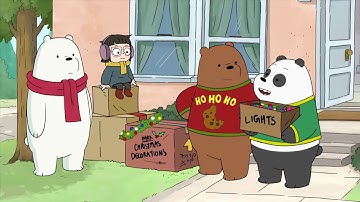 we bare bears preparing for winter