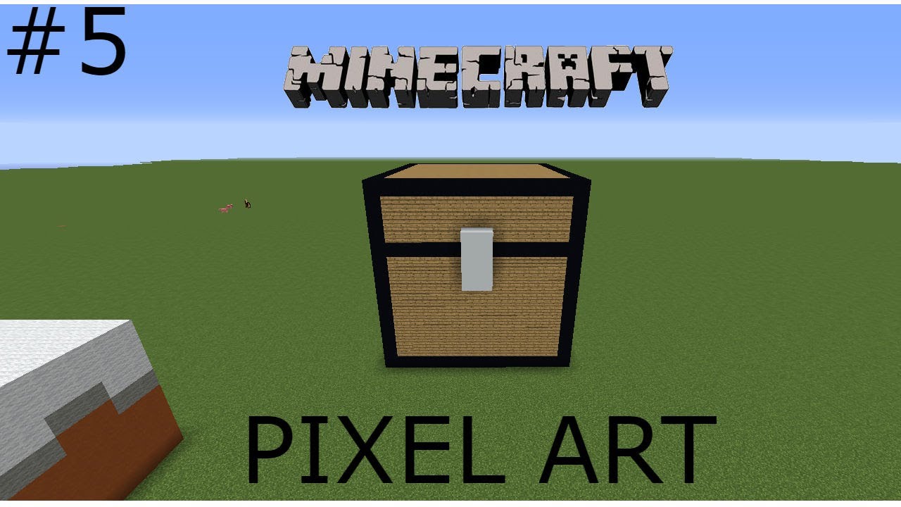 Minecraft Chest Pixel Art Grid