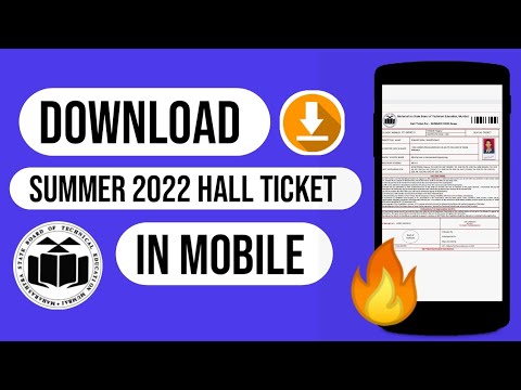 MSBTE summer 2022 hall ticket download in mobile #msbte