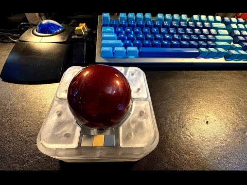 Ploopy Adept AnyBall Project: Translucent 55mm BTU trackball - YouTube
