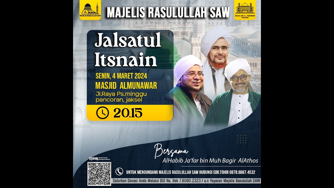 🔴 LIVE ON JALSATUL ITSNAIN MAJELIS RASULULLAH SAW