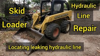 skid loader repair, Replacing hydraulic line on skid loader,  life pranks