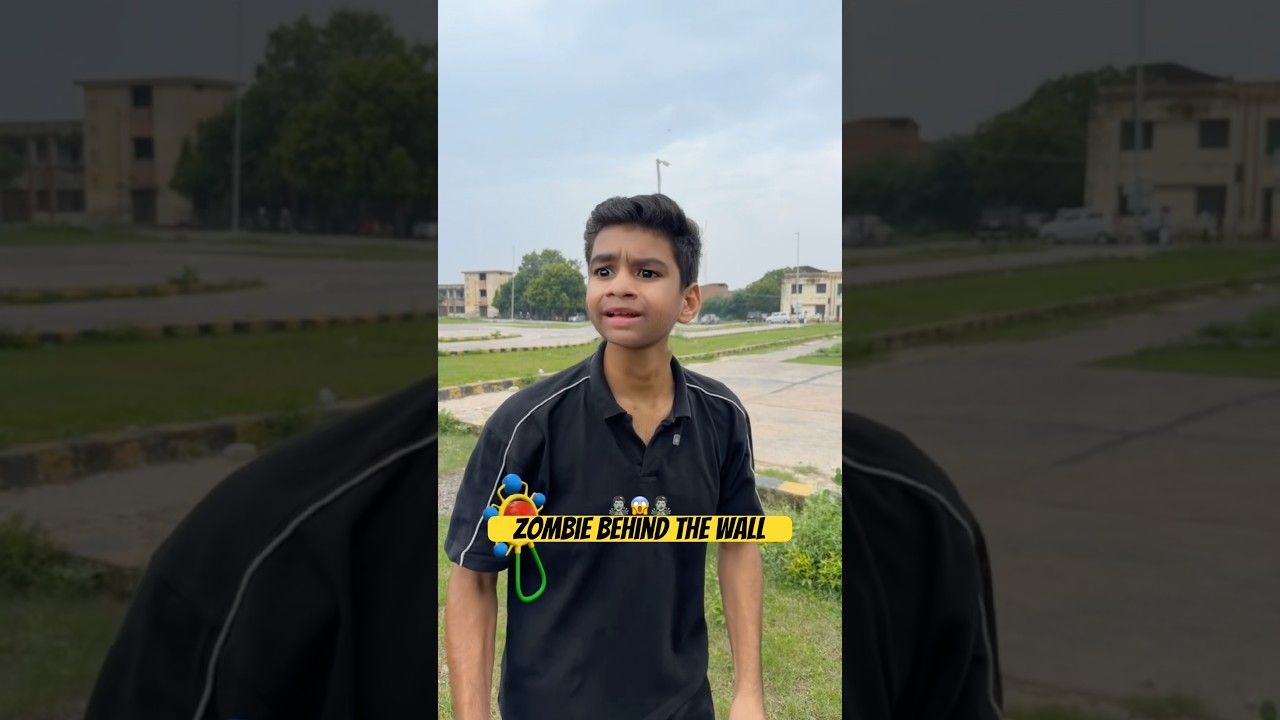 Zombie Behind The Wall🧟♂️😱 #comedy #funny #trending #shorts