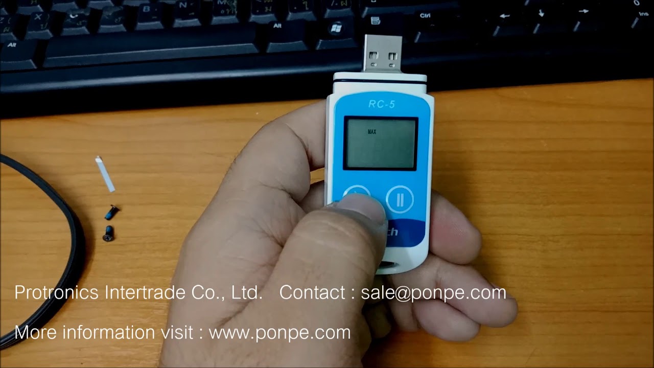 RC-5 / JEDTO การใช้งานเครื่องวัดและบันทึกอุณหภูมิ TEMPERATURE DATA LOGGE