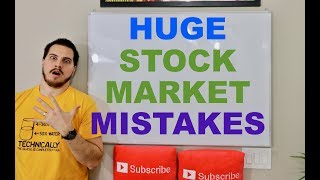 5 Huge Mistakes Stock Market Beginners Are Making
