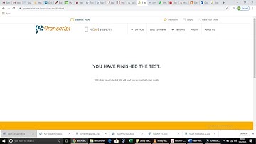 GoTranscript Test answers 08 May 2020