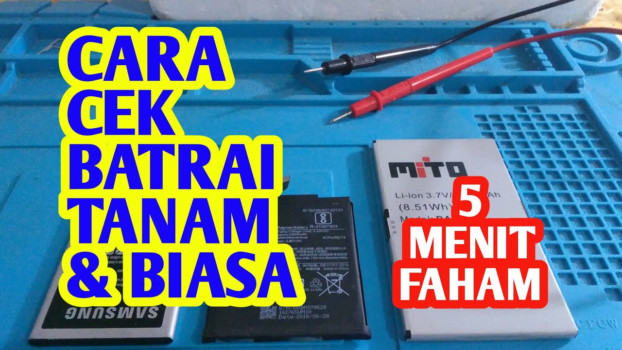 Cara Cek Baterai Tanam dengan Multitester YouTube