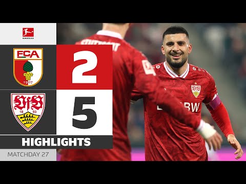 Undav Fires Stuttgart Into Top 3! | FC AUGSBURG - VFB STUTTGART | Highlights | Bundesliga — football highlights