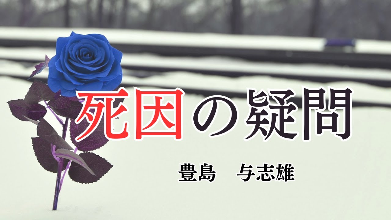 【日本文学の朗読】豊島与志雄『死因の疑問』～ある日、雪の中から青いオーバーを着た若い女性の死体が発見された。その死因をめぐってその女性の姿が次第にあぶり出されていく・・・～