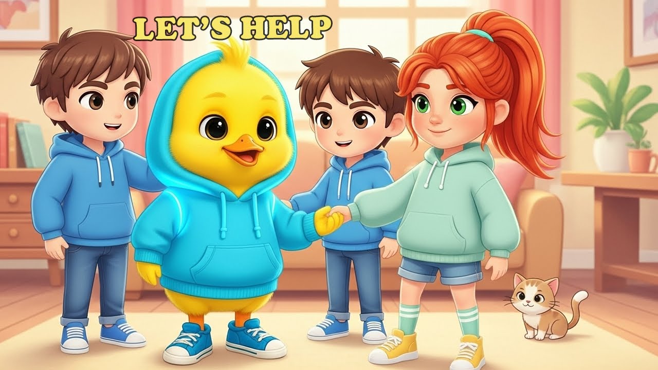 EP.12 | DuckCapCap Helps Friends at Home | Cute Cartoon Story for Kids 🦆🏠