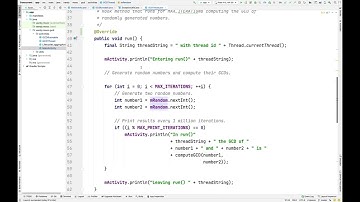 Overview of the Java Thread Case Study App