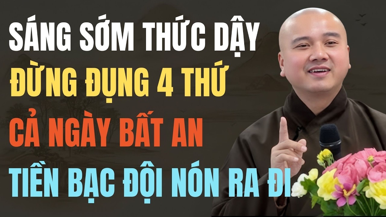 THẦY PHÁP HÒA CẢNH TỈNH: SÁNG SỚM ĐỪNG ĐỤNG 4 THỨ NÀY KẺO CẢ NGÀY BẤT AN, TIỀN BẠC ĐỘI NÓN RA ĐI