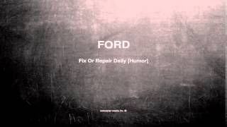 What does FORD mean