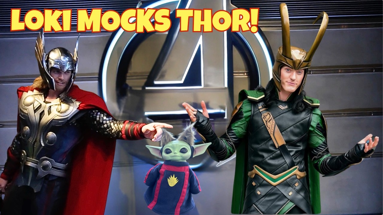 Локи насмехается над Тором прямо в лицо! ⚡️ (Тор думает, что мой Йода — кролик? 😂)