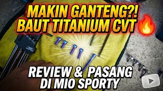 Installing Titanium Bolts on the Mio Sporty CVT Cover