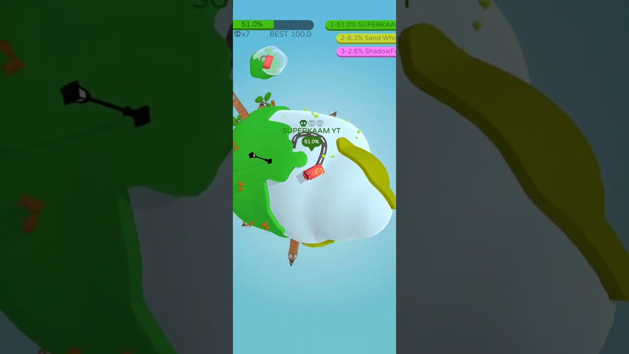 Bus WINS in Paper.io 3D