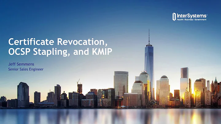 Certificate Revocation, OCSP Stapling and KMIP