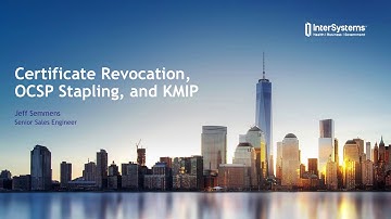 Certificate Revocation, OCSP Stapling and KMIP