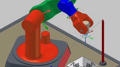 6 DOF Robot Simulation with Autodesk INVENTOR  (Simulação de Robô com 6 graus de liberdade)