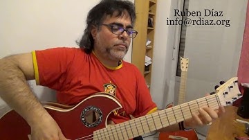 Coordination 4 notes parallel exercise / Learn modern flamenco guitar techniques /Ruben Diaz