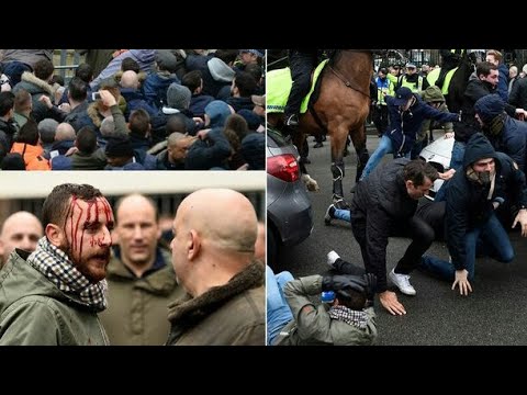 🔴CHELSEA VS TOTTENHAM FANS FIGHT | HUNTERS PART YouTube