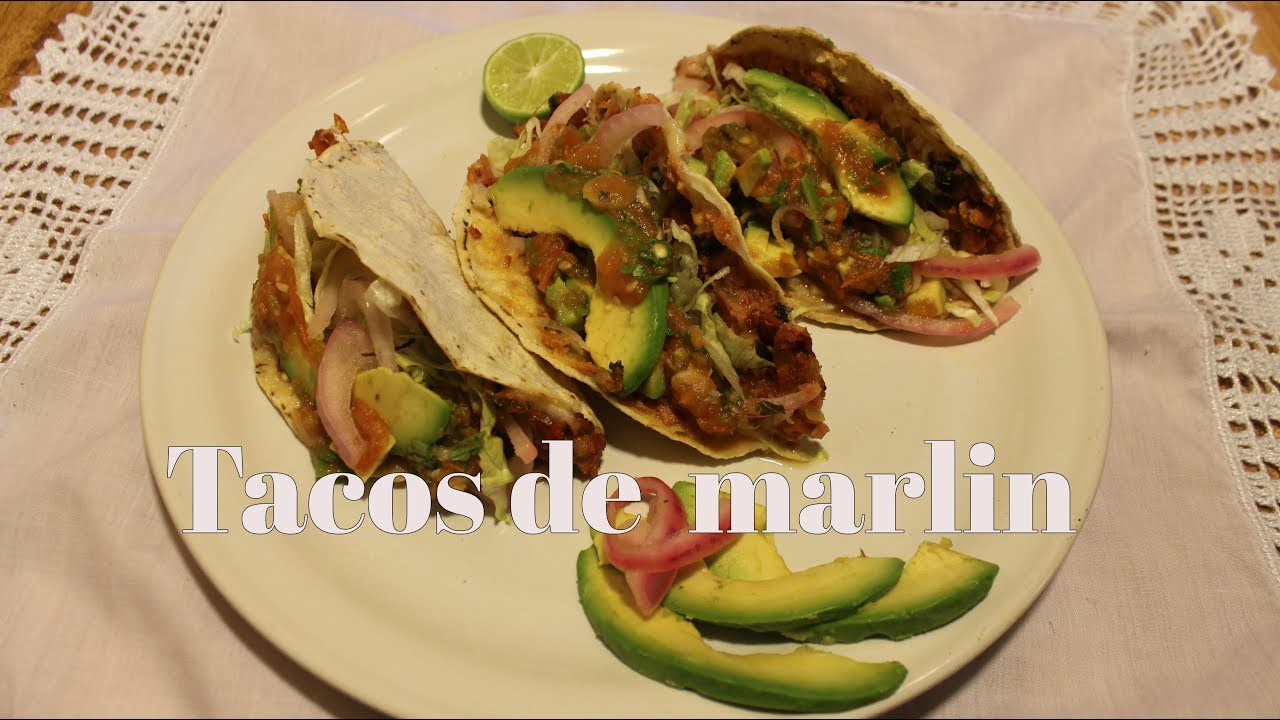Tacos de marlin estilo gobernador - YouTube