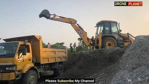 JCB Loading on Mixed Ballast Tipper in Crusher Industry