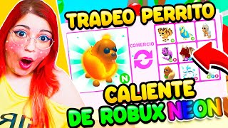 TRADEANDO *MASCOTA PERRITO CALIENTE* POR ESTE *SÚPER INTERCAMBIO* en ADOPT ME de ROBLOX 