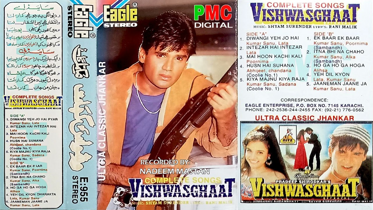 Deewangi Yeh Jo Hai  Vishwasghaat 1996  Eagle Ultra Classic Jhankar  Rec by Nadeem Mastan