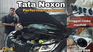 Tata Nexon black smoke from exhaust low pickup |Performance boost | Nexon EGR valve cleaning MotoFyx