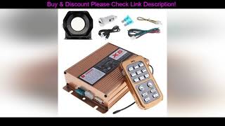 ✅ Wholesale 400W 12V 8 Sound Loud Car Warning Alarm Police Siren Horn Speaker with MIC System and W