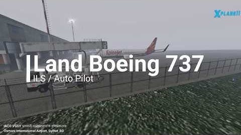 2 min tutorial on landing a Boeing 737 with ILS and Autopilot in flight sim X-Plane 11