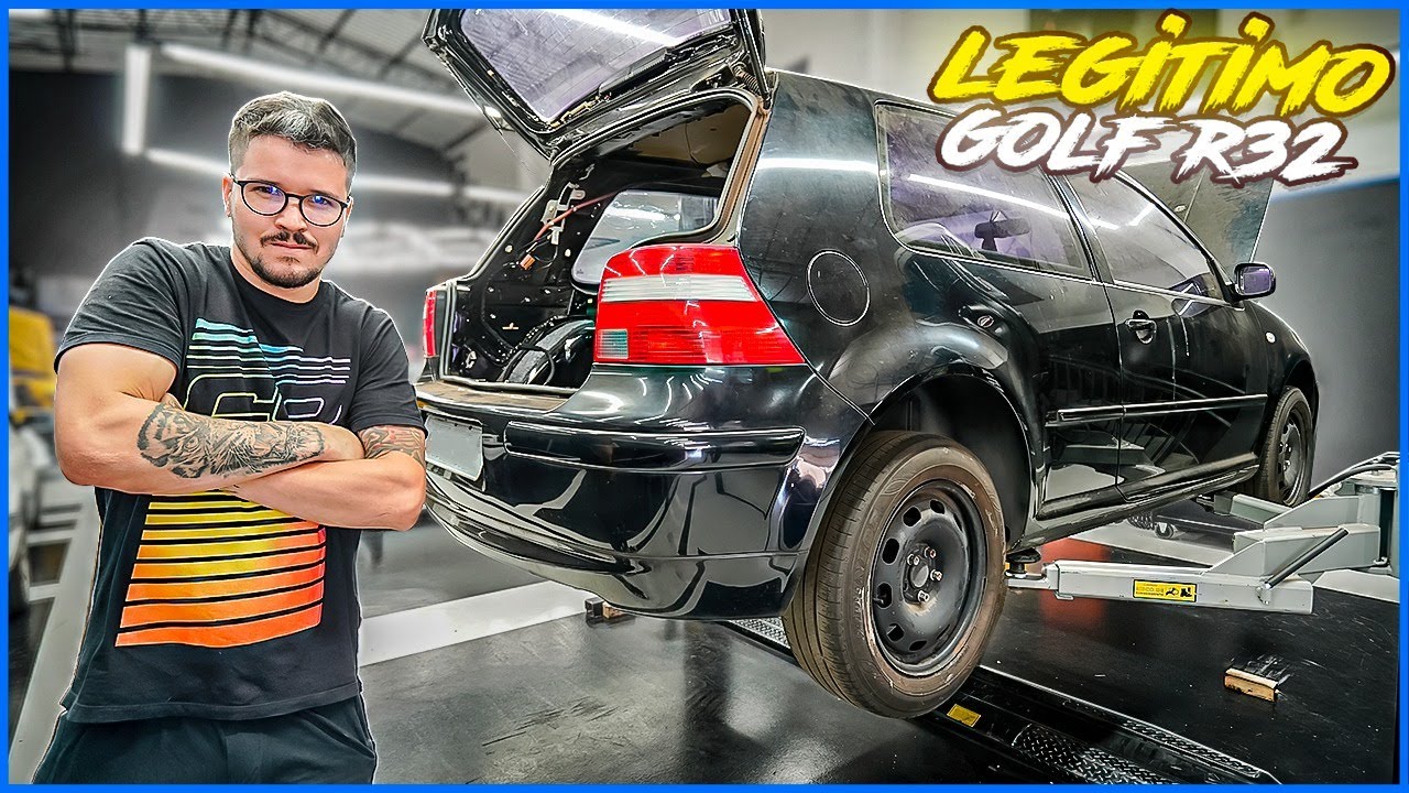 COMEÇOU A TRANSFORMAÇÃO DO GOLF 4 VR6 EM R32 🔥
