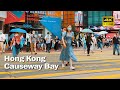 Walk Around In Causeway Bay, Hong Kong│99.99% People Are Wearing Masks In The Street