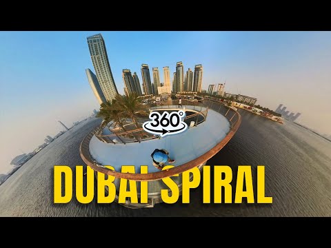 Dubai Creek Harbour 360, Spiral Viewing Deck 360 virtual tour | Dubai 360 Travel Video