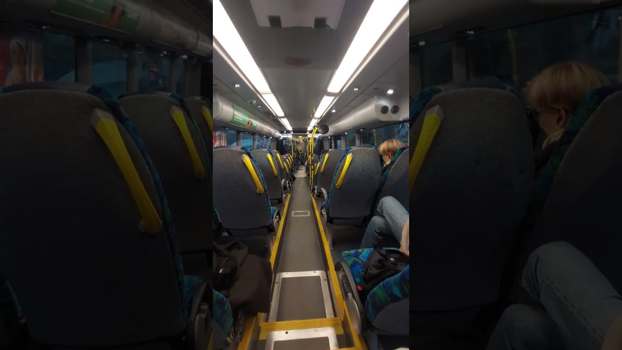 Stockholm Travel- Sl Articulated Bus  MAN Lion's City-Inside View